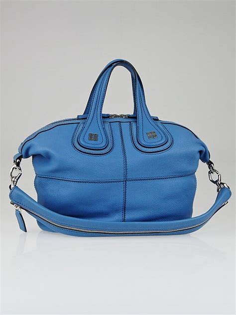 Sky Blue Sugar Goatskin Leather Small Nightingale Bag